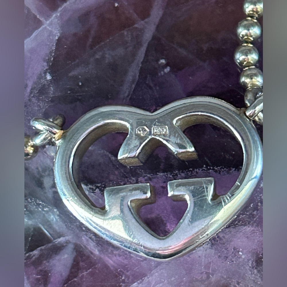 /sold/💯 Gucci “Love Britt” Interlocking G Pendant with Necklace - Picture 9 of 15